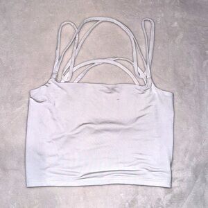 Express White Crop Top Tank Size XS